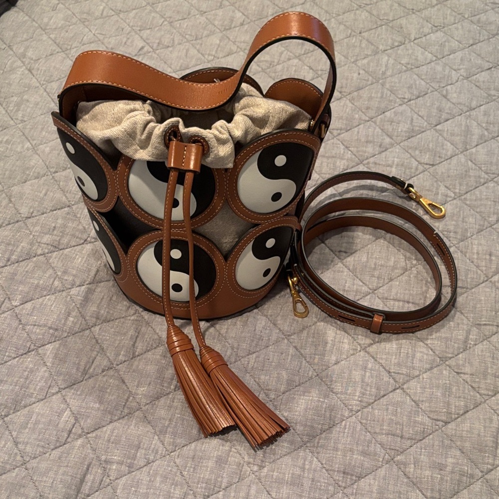 Rebecca Minkoff Brown and Black Yin Yang Shoulder Bag